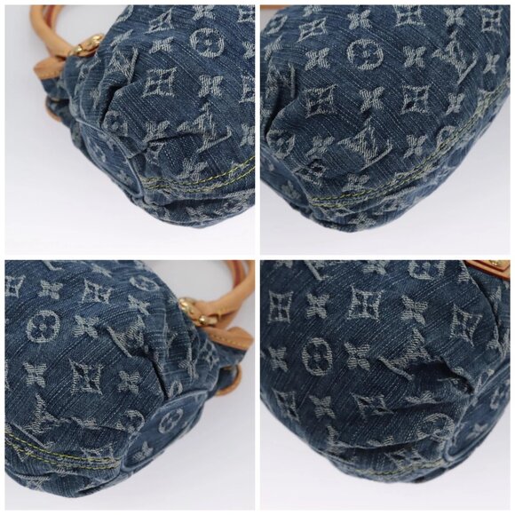 LOUIS VUITTON Monogram denim Preity Hand Bag Blue M95020 LV Auth BA268AV - Picture 16 of 16